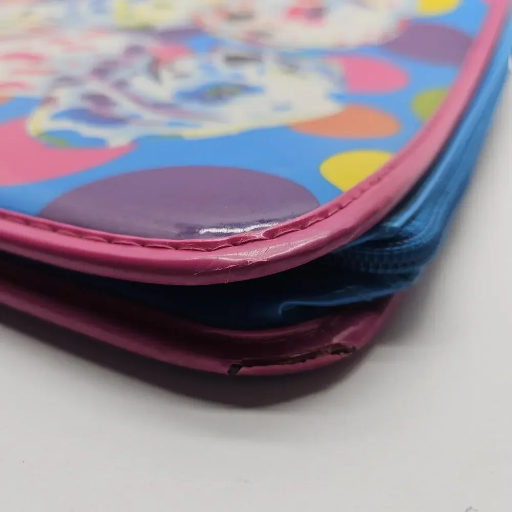 Lisa Frank Vintage 90's 3 Ring Binder Spotty And Dotty Zip Up
